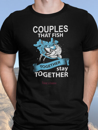 T-Shirt "Couples that fish" Svart